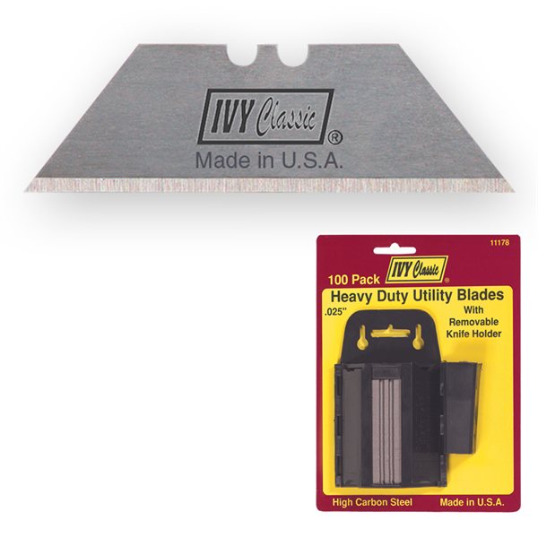 Ivy 100-Pack Utility Blade Dispencer - Tools & Accessories