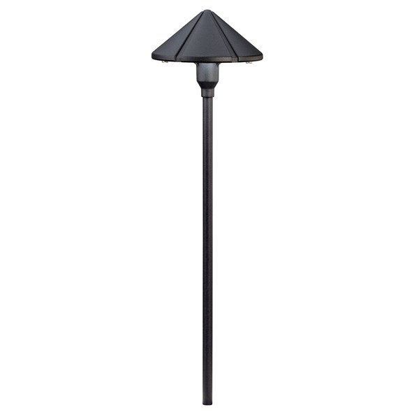 12V Center Mount Path Light - Black - Landscape Lighting