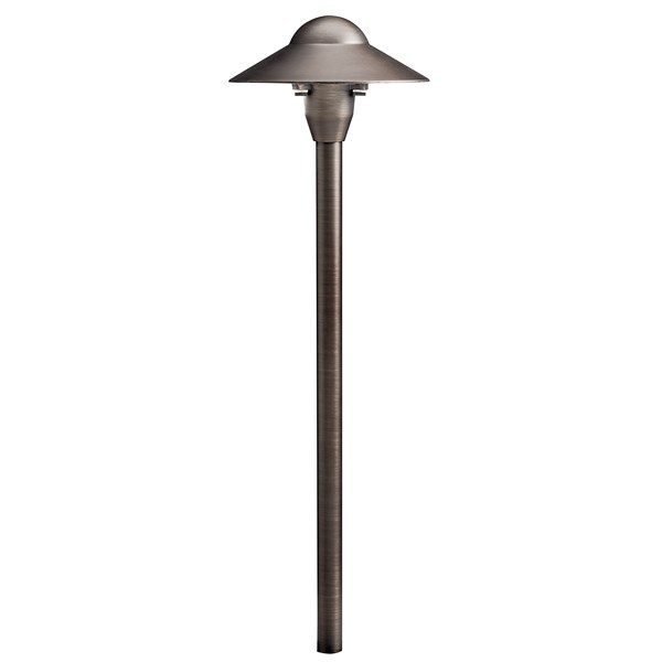 12V Cast Brass Dome Path Light - Centennial Brass - Landscape Lighting