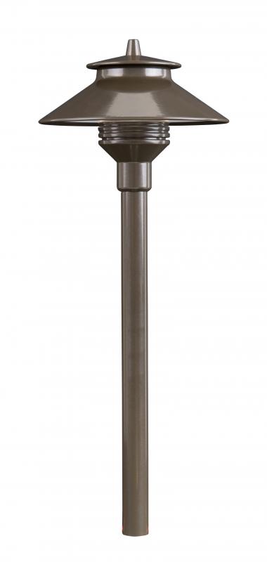 12" ZD 3 LED Path Light Riser - Bronze - Landscape Lighting