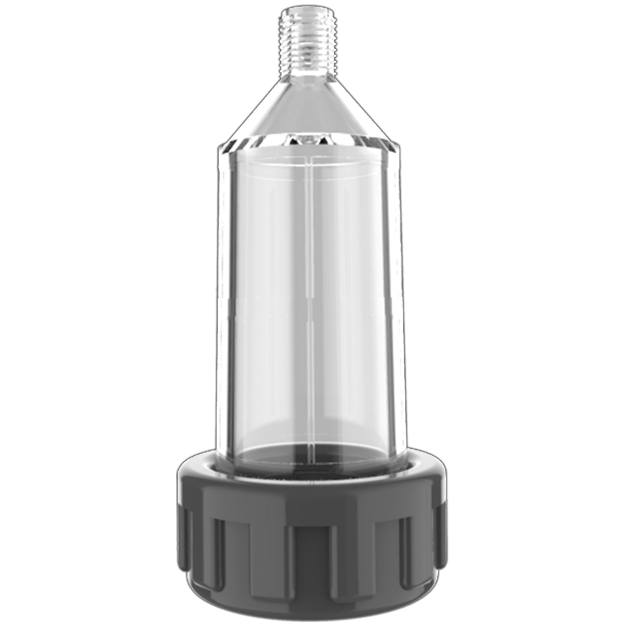 Clear Cannister For In-Line Filter W/ Gray Ring - Irrigation