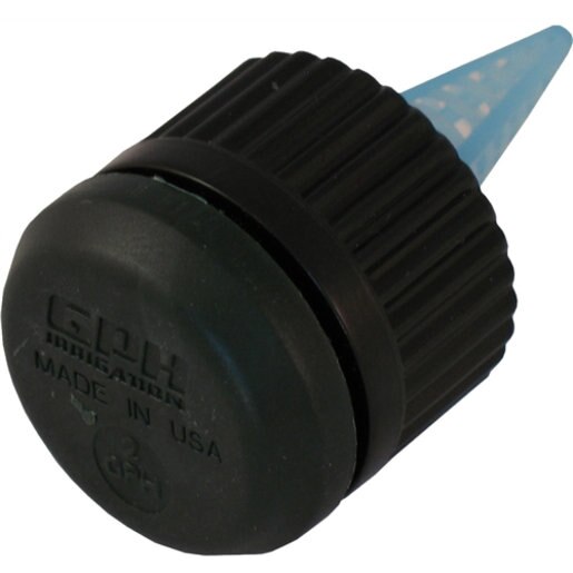 2 GPH Green Emitter 1/2" FPT W/ Check Valve - Irrigation