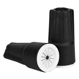 Black/White Connector Canister - 150 Pc. Canister - Wire, Cable, & Electrical Products