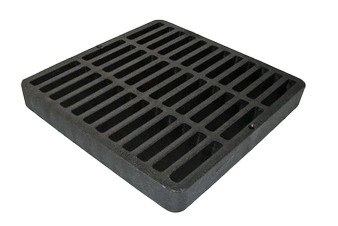 9" Square Grate - Black - Landscaping