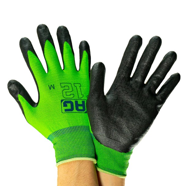 AG P12 Green Gloves Medium - Tools & Accessories