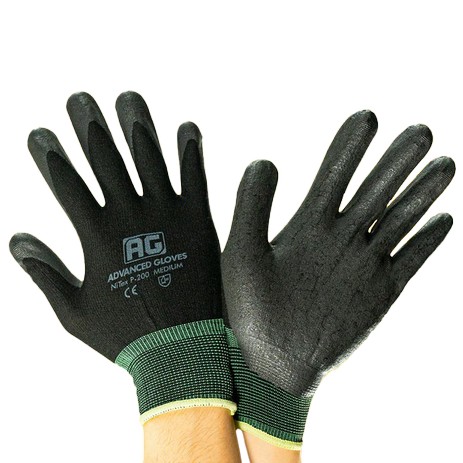 AG Nitex P200 Black Gloves Large - Tools & Accessories