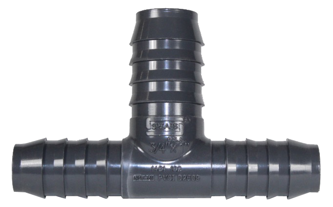 3/4" X 3/4" X 1" Insert Tee - Fittings