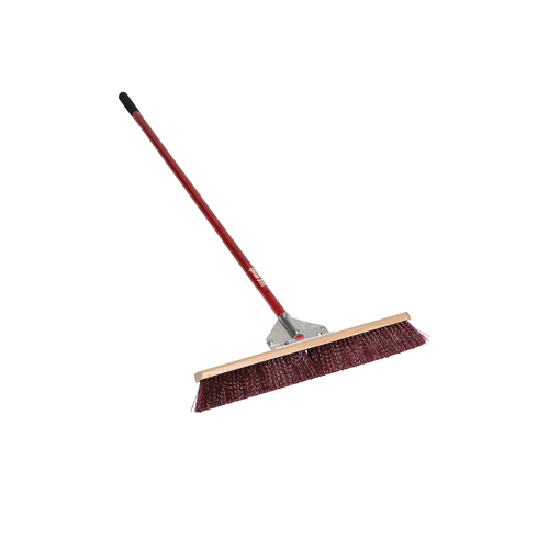 24" Stiff Bristle Broom - Aluminum Handle - Tools & Accessories