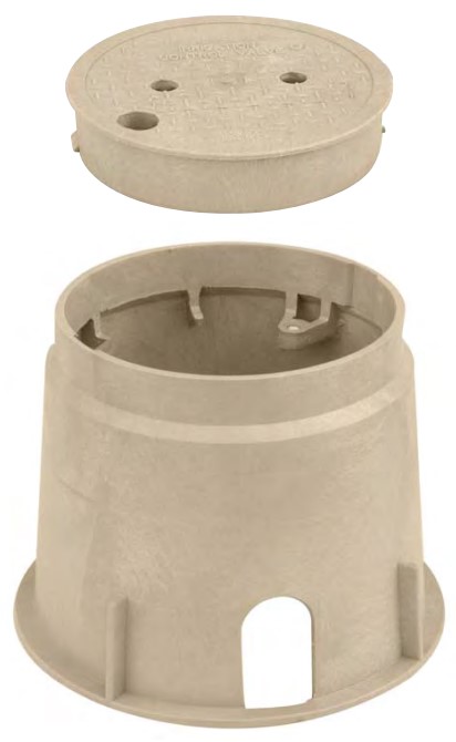 10" Round Tan Lid Only - Valve Boxes